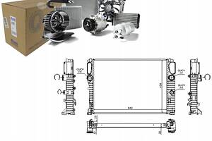 Охладитель двигателя MERCEDES CLS (C219) E T-MODEL (S