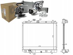 Охолоджувач двигуна OPEL AGILA SUZUKI SPLASH 1.0-1.2
