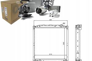 ОХЛАДИТЕЛЬ ДВИГАТЕЛЯ WATER MAN L2000 M 2000 LM