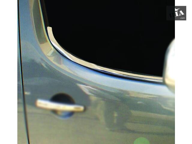 Окантовка вікон дверей (нерж.) Carmos - Турецька сталь для Citroen Berlingo 2008-2018 рр.