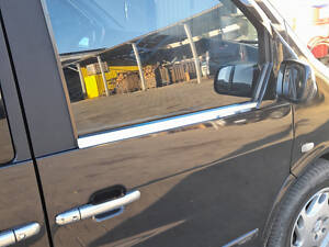 Окантовка стекла (2 шт, нерж) для Mercedes Vito W638 1996-2003 гг