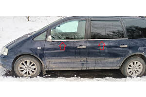 Окантовка стекол (4 шт, нерж) Carmos - Турецкая сталь для Seat Alhambra 1996-2010 гг