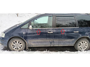 Окантовка стекол (4 шт, нерж) Carmos - Турецкая сталь для Volkswagen Sharan 1995-2010 гг