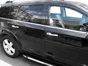 Окантовка вікон (6 шт, нерж.) для Dodge Journey 2008- рр
