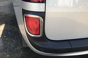 Окантовка задніх рефлекторів (2 шт, нерж.) для Renault Kangoo 2008-2020 рр.