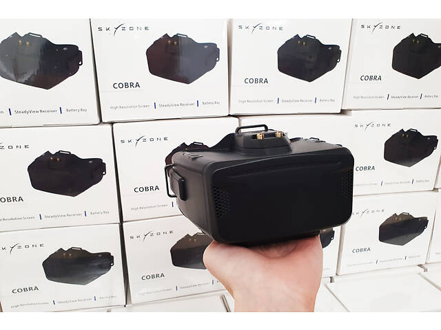 Окуляри FPV Skyzone COBRA X V2 1280x720 5.8GHz (чорний) - Фото 5
