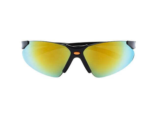 Окуляри відкриті MASTERTOOL SPORTLINE GOLD MIRROR захист від подряпин ANTI-SCRATCH м'який носоупор протиковзкі дужки 82- - Фото 4