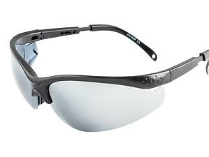Окуляри відкриті MASTERTOOL SPORTLINE SILVER MIRROR захист від подряпин ANTI-SCRATCH регульовані дужки 82-0003