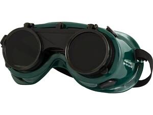 Очки закрытые MASTERTOOL АДМИРАЛ RD откидной светофильтр DIN10 оправа силикон вентиляционные клапаны 82-0203