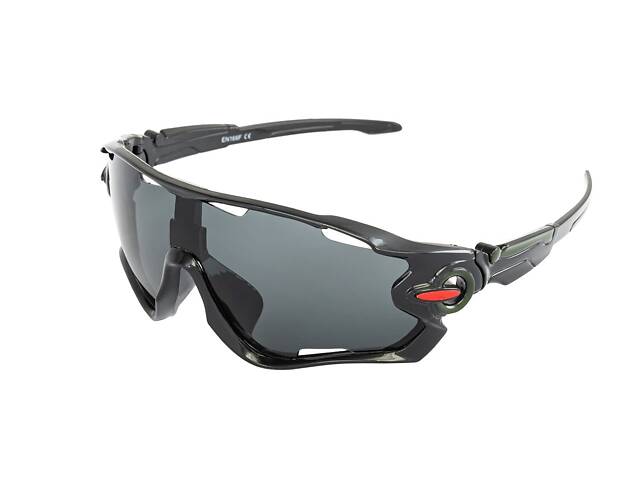 Очки открытые MASTERTOOL SPORTLINE BLACK панорамная линза защита от царапин ANTI-SCRATCH 82-0006 - Фото 1