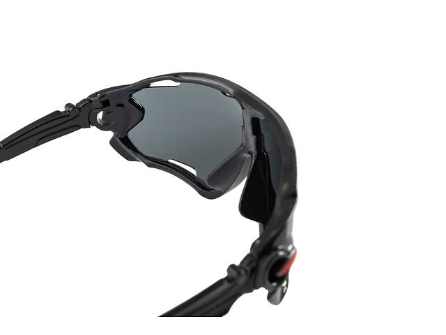 Очки открытые MASTERTOOL SPORTLINE BLACK панорамная линза защита от царапин ANTI-SCRATCH 82-0006 - Фото 3