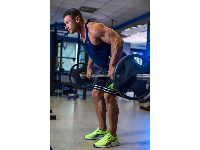 Олімпійська, металева штанга RN-Sport Quatro 105 кг (2х20,2х10,4х5,4х2.5 + гриф 2.2 м) - Фото 4