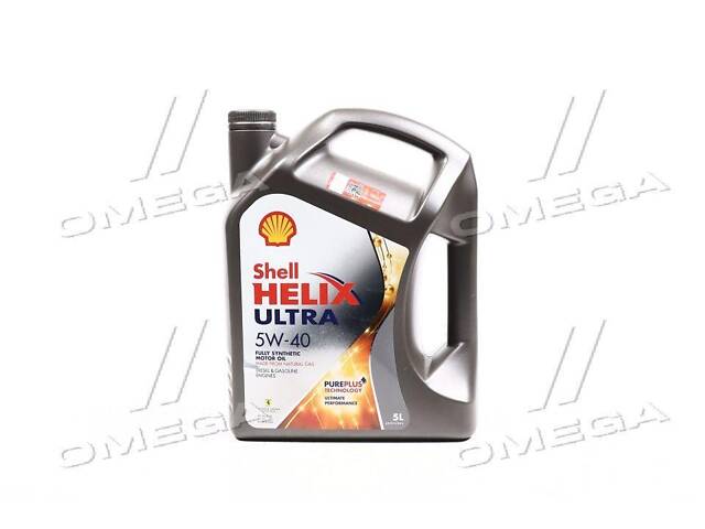 Олива моторна SHELL Helix Ultra SAE 5W-40 (Каністра 5л) 550052838 UA51