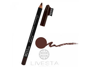 Олівець для брів зі щіточкою MISS2M 202 Mocha, 1,4 г Лівеста