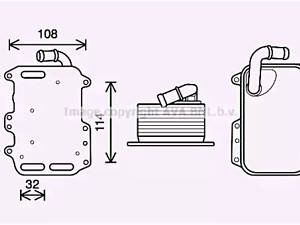 Оливний радіатор AVA QUALITY COOLING AI3405 VAG