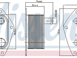 Оливний радіатор NISSENS 90720