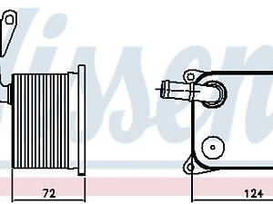 Оливний радіатор NISSENS 90744