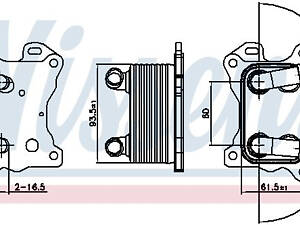Оливний радіатор NISSENS 90881