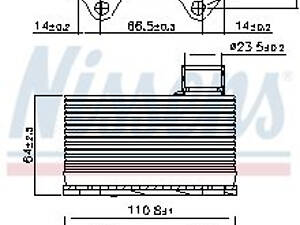 Оливний радіатор NISSENS 90914 VAG