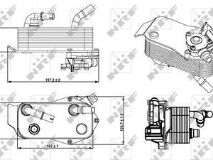 Оливний радіатор NRF 31279 АКПП