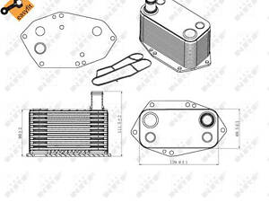 Оливний радіатор NRF 31307 BMW 530d E39 09/2000>