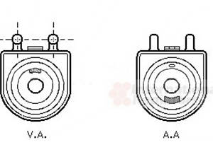 Оливний радіатор VAN WEZEL 40003271