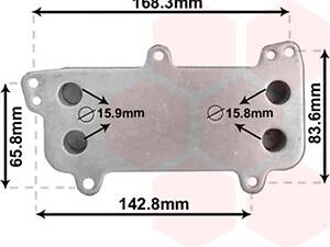 Оливний радіатор VAN WEZEL 58013707