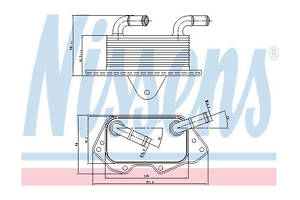 Олійний радіатор двигуна Nissens 90662