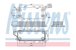 Олійний радіатор двигуна Nissens 90784