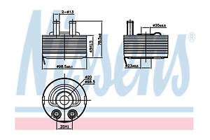 Олійний радіатор двигуна Nissens 90793 Nissan Pathfinder