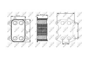 Олійний радіатор двигуна NRF 31263