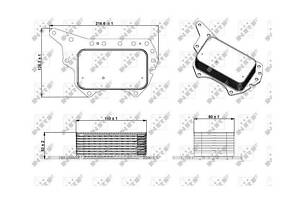 Олійний радіатор двигуна NRF 31337