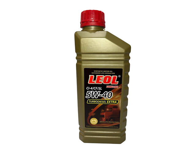 Олива турбодизель 5W-40 CI-4/CF/SL Е7 1 л. ЛЕОЛ TURBODIESEL EXTRA - Фото 1