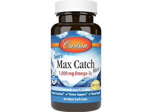 Омега 3 Carlson Labs Teen's Max Catch Minis 60 Soft Gels