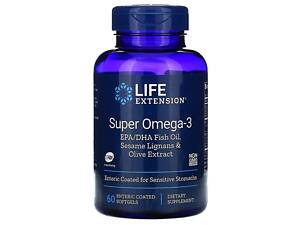Омега-3 (Omega Foundations), Life Extension, 60 капсул