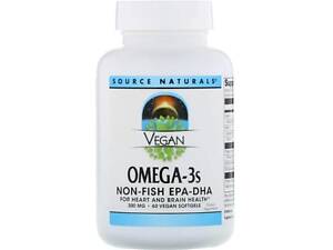Омега 3 Source Naturals Vegan Omega-3S, EPA-DHA 300 mg 60 Veg Softgels SNS-02459