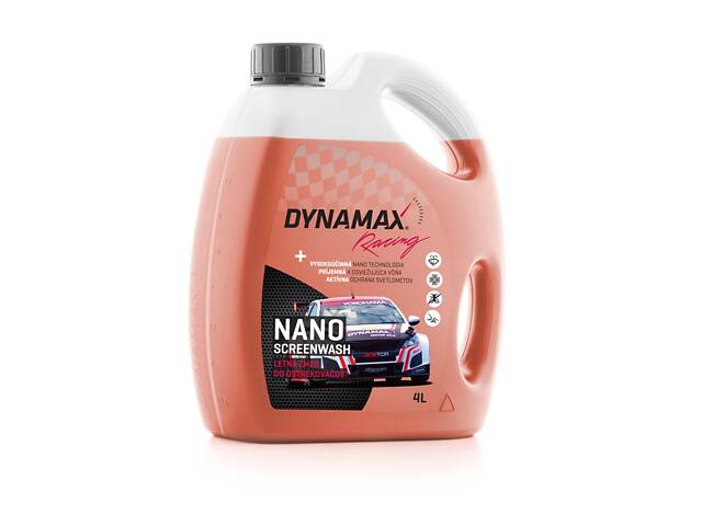 Омивач скла літній DYNAMAX NANO RACING ORANGE (4L)