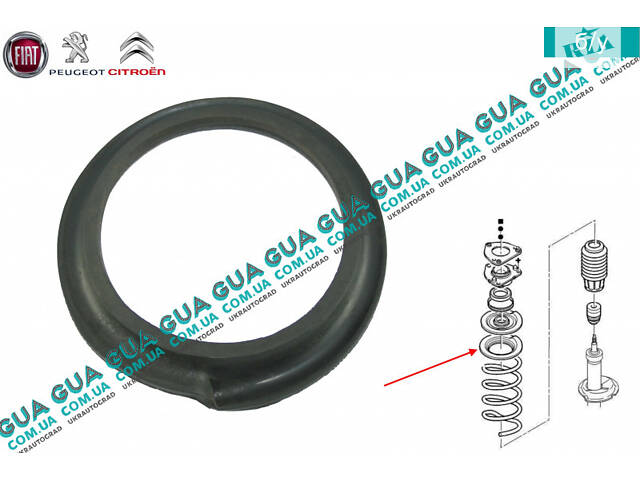 Опора/подушка переднього амортизатора ( проставка пружини нижня 1 шт. ) 503730 Citroen/СИТРОЕН JUMPER 1994-2002/ДЖ