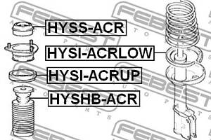 Опора амортизатора HYUNDAI ACCENT (X-3) 1994-2017 г.