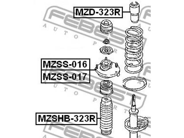 Опора амортизатора MAZDA 323 F (BJ) / MAZDA 323 S (BJ) 1998-2004 г.