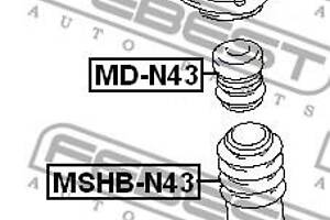 Опора амортизатора MITSUBISHI SPACE WAGON (N3_W, N4_W) 1991-2000 г.