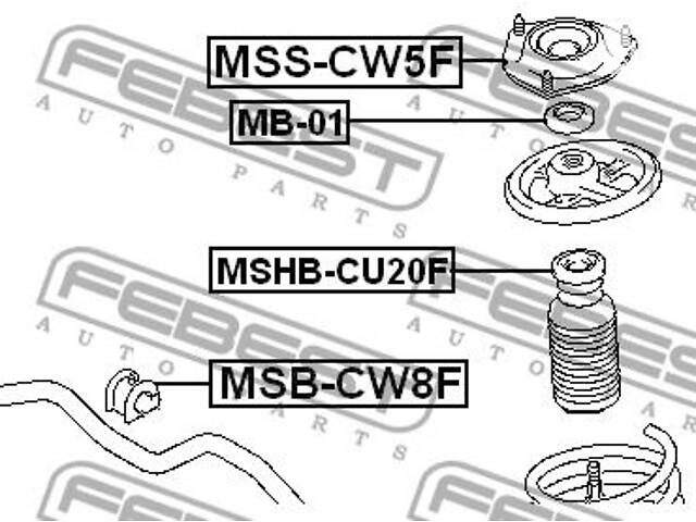 Опора амортизатора PEUGEOT 4008 / DODGE CALIBER / JEEP COMPASS (MK49) 2006-2017 г.