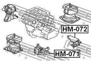 Опора двигателя / КПП HONDA ACCORD (CE) / HONDA SHUTTLE (RA) 1993-2005 г.