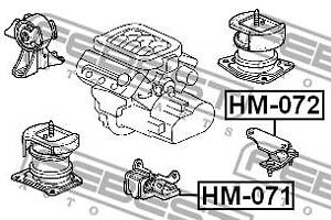 Опора двигателя / КПП HONDA ACCORD (CE) / HONDA SHUTTLE (RA) 1993-2005 г.