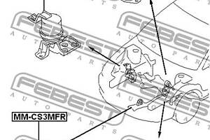 Опора двигателя / КПП MITSUBISHI LANCER CARGO (CS_W) 2000-2013 г.