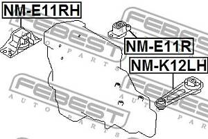 Опора двигателя / КПП NISSAN MICRA (K12) / NISSAN MICRA C+C (K12) 2002-2013 г.