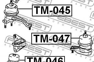 Опора двигателя / КПП TOYOTA CAMRY (_V3_) / TOYOTA SOLARA (_V3_) 2001-2008 г.