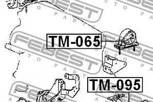 Опора двигателя / КПП TOYOTA RAV 4 (_A2_) / TOYOTA COROLLA (_E12_) 2000-2011 г.