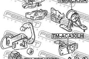 Опора двигателя / КПП TOYOTA RAV 4 (_A3_) 2005-2014 г.