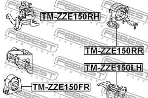 Опора двигателя / КПП TOYOTA RAV 4 (_A4_) / TOYOTA BLADE (_E15_) 2005-2018 г.